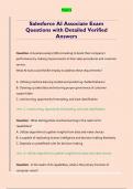 Salesforce AI Associate Exam  Questions with Detailed Verified  Answers