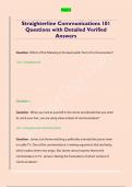 Straighterline Communications 101  Questions with Detailed Verified  Answers 