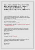 PEDS ATI PROCTORED FINAL EXAM WITH  REAL QUESTIONS AND WELL VERIFIED  ANSWERS &vert;&vert; ALREADY GRADED A&plus;&vert;&vert;  GUARANTEED PASS &vert; LATEST VERSION 2025