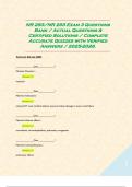 NR 293&sol;NR 293 Exam 3 Questions Bank &sol; Actual Questions & Certified Solutions &sol; Complete Accurate Quizzes with Verified Answers &sol; 2025-2026&period; 