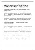 GCSS-Army Watercraft in GCSS-Army Test 1 Questions With Correct Answers