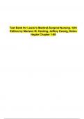 Test Bank for Lewis&rsquo;s Medical‑Surgical Nursing&colon; Assessment and Management of Clinical Problems&comma; 12th Edition by Mariann M&period; Harding & Jeffrey Kwong et al&period; &vert; Full Chapter Coverage