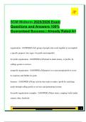 SOM Midterm 2025&sol;2026 Exam  Questions and Answers 100&percnt;  Guaranteed Success &vert; Already Rated A&plus;