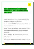 SOM MIDTERM REVIEW 2025&sol;2026  EXAM QUESTIONS AND ANSWERS &vert;  100&percnt; PASS