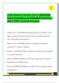 SOM Midterm Review Part 2 2025&sol;2026  Exam Questions and Detailed Answers &vert;  Get it 100&percnt; Correct Answers
