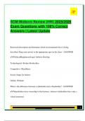 SOM Midterm Review &lpar;HW&rpar; 2025&sol;2026  Exam Questions with 100&percnt; Correct  Answers &vert; Latest Update 