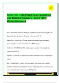 SOM Test 1 2025&sol;2026 Exam Questions  and Detailed Answers &vert; Get it 100&percnt;  Correct Answers
