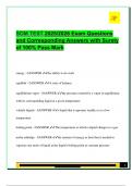 SOM EXAM PACKAGE DEAL QUESTIONS AND VERIFIED DETAILED ANSWERS &vert; 100&percnt; GUARANTEED PASS &vert; ALREADY GRADED A&plus;