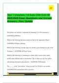 CIVIL 3D EXAM PACKAGE DEAL QUESTIONS AND VERIFIED DETAILED ANSWERS &vert; 100&percnt; GUARANTEED PASS &vert; ALREADY GRADED A&plus;