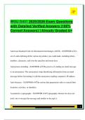 D431 EXAM PACKAGE DEAL QUESTIONS AND VERIFIED DETAILED ANSWERS &vert; 100&percnt; GUARANTEED PASS &vert; ALREADY GRADED A&plus;