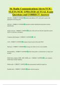 36&colon; Radio Communications&sol;Alerts&sol;TCIC TLETS-NCIC UPDATED ACTUAL Exam  Questions and CORRECT Answers 