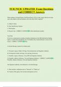 TCIC&sol;NCIC UPDATED  Exam Questions  and CORRECT Answers 