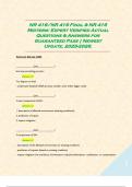 NR 416&sol;NR 416 Final & NR 416 Midterm&colon; Expert Verified Actual Questions & Answers for Guaranteed Pass &vert; Newest Update&comma; 2025-2026&period;