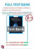 Test Bank for Anatomy and Physiology&comma; 1st Edition by Elizabeth Co&period; Chapters 2-27 included&period;