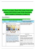 Gizmo Scavenger Hunt-8th Grade Statewide Science-2025&sol;2026 Exam With Questions And Complete Solutions&vert; Graded A&plus;