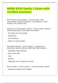 NURS 5333 family 1 Exam with verified solutions