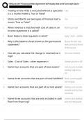  WGU C214 Financial Management OA Study Set and Concept  COMPREHENSIVE questions answered&comma; 2025 verified graded A&plus; already passed&excl;