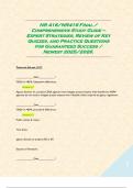 NR 416&sol;NR416 Final &sol; Comprehensive Study Guide &ndash; Expert Strategies&comma; Review of Key Quizzes&comma; and Practice Questions for Guaranteed Success &sol; Newest 2025&sol;2026&period;  