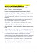 ADVENTIS FMC LEVEL 1 CORE EXAMS SET 2025&sol;2026 QUESTIONS AND ANSWERS GRADED A&plus;