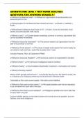 ADVENTIS FMC LEVEL 1 TEST PAPER 2025&sol;2026 QUESTIONS AND ANSWERS GRADED A&plus;