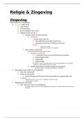 Samenvattingen en begrippenlijst - Religie en Zingeving (A07C7a)
