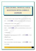 DMI COURSE - MODULE 3 QUIZ QUESTIONS WITH CORRECT ANSWERS