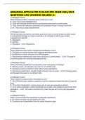 ARKANSAS APPLICATOR EVALUATION EXAM 2025&sol;2026 QUESTIONS AND ANSWERS GRADED A&plus;
