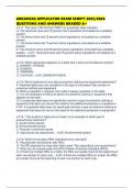 ARKANSAS APPLICATOR EXAM SCRIPT 2025&sol;2026 QUESTIONS AND ANSWERS GRADED A&plus;