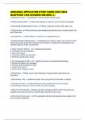 ARKANSAS APPLICATOR STUDY GUIDE 2025&sol;2026 QUESTIONS AND ANSWERS GRADED A&plus;