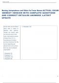 Exam &lpar;elaborations&rpar; Nursing Jurisprudence and Ethics for Texas  