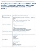 Exam &lpar;elaborations&rpar; Nursing Jurisprudence and Ethics for Texas   