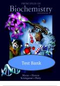 Test Bank for Principles of Biochemistry 5th Edition by Moran&comma; Horton&comma; Scrimgeour & Perry &ndash; Verified Complete Q&A Guide