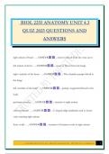 BIOL 2255 ANATOMY UNIT 4&period;3 QUIZ 2025 QUESTIONS AND ANSWERS