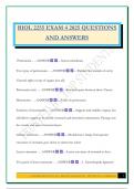 BIOL 2255 EXAM 4 2025 QUESTIONS AND ANSWERS