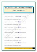 BIOL 2255 Exam Bundle 2025 &vert;Questions and Answers &vert; 100&percnt; Solved 
