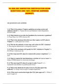 VA DEQ ESC INSPECTOR CERTIFICATION EXAM QUESTIONS AND 100&percnt; VERIFIED ANSWERS &lpar;NEWEST&rpar;