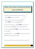 BIOL 2255 EXAM 3 2025 QUESTIONS AND ANSWERS