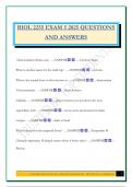 BIOL 2255 EXAM 5 2025 QUESTIONS AND ANSWERS