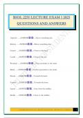 BIOL 2255 Exam Bundle 2025 &vert;Questions and Answers &vert;100&percnt; Solved 