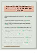 INTRODUCTION TO AMMUNITION &lpar;CERT&rpar; EXAM 2025 QUESTIONS AND ANSWERS