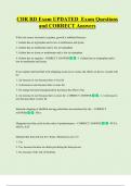 CDR RD Exam UPDATED  Exam Questions  and CORRECT Answers 
