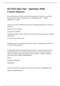 OCANZ Quiz Tim &ndash; Questions With Correct Answers