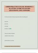 ASREB PRACTICE EXAM&comma; SESSIONS 1- 18&comma; STUDY GUIDE EXAM 2025 QUESTIONS AND ANSWERS