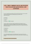 ATI - THE CARDIOVASCULAR SYSTEM TEST EXAM 2025 QUESTIONS AND ANSWERS