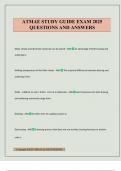 ATMAE STUDY GUIDE EXAM 2025 QUESTIONS AND ANSWERS