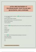 AVIXA RECOGNIZED AV TECHNOLOGIST TEST EXAM 2025 QUESTIONS AND ANSWERS