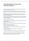 CRES 001 Midterm 1 Exam with Accurate Solutions