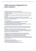 CRES Contract & Regulations 10 Exam-Graded A