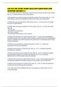 CHI ETA PHI STUDY GUIDE 2025&sol;2026 QUESTIONS AND ANSWERS GRADED A&plus;