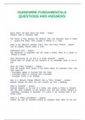 GUIDEWIRE FUNDAMENTALS QUESTIONS AND ANSWERS